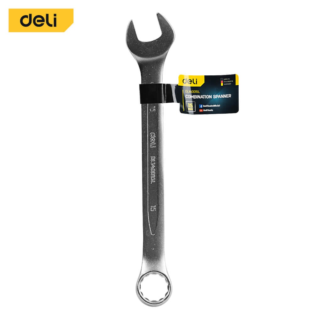 ประแจปากตาย DELI EDL140015L-SL-01 15มม